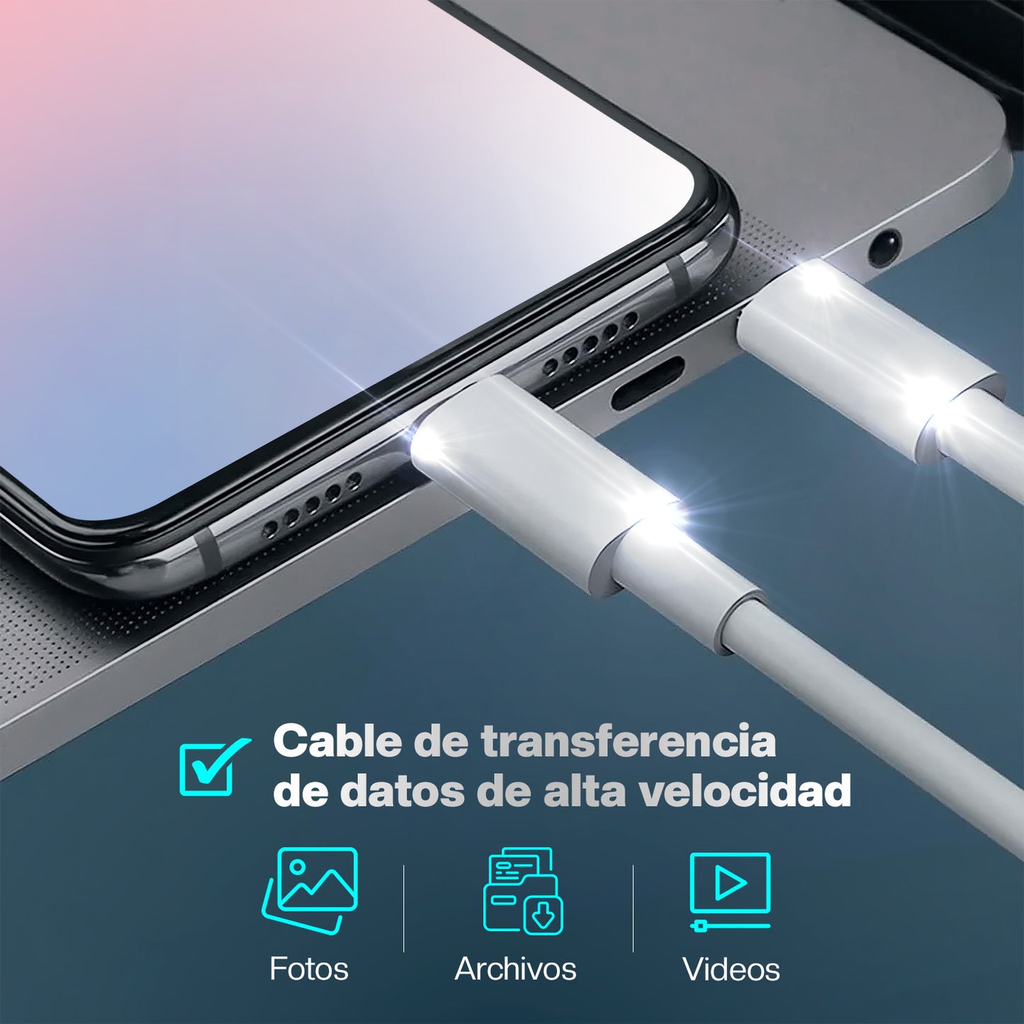 Cable De Carga USB-C a Lightning