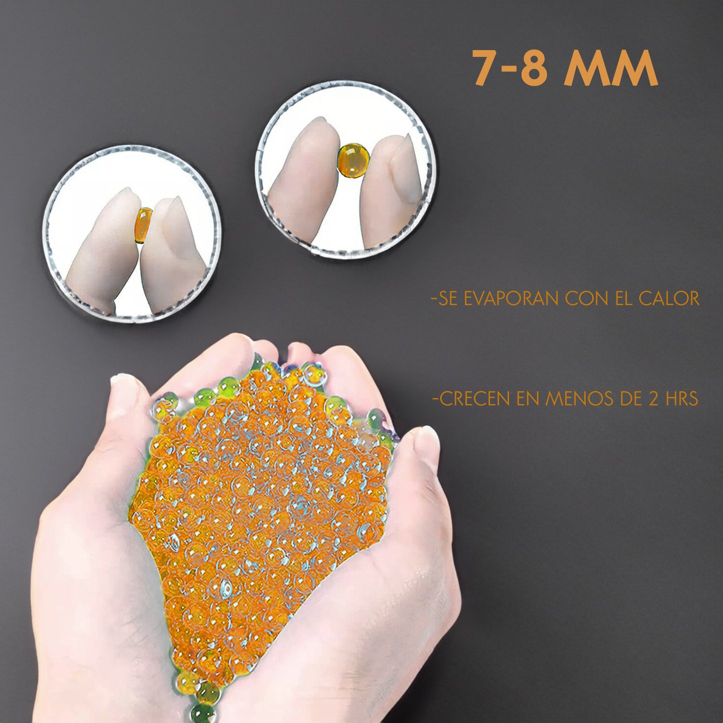 120000 Hidrogel Bolas Orbeez 7-8mm Municiones Pistolas