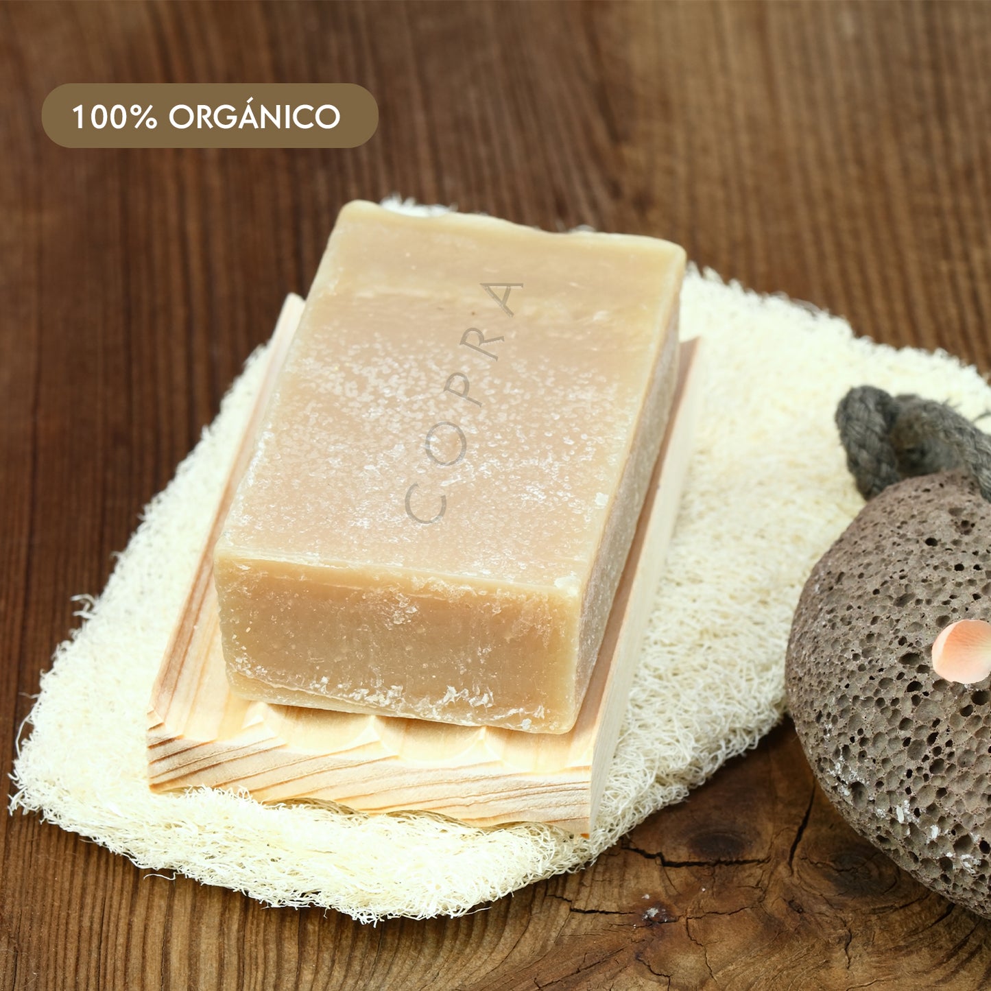 Jabón Artesanal Corporal Hidratante Coco Y Cacahuananche 120 grs
