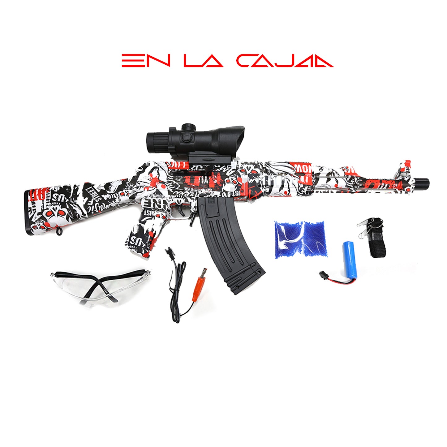 Pistola Hidrogel Eléctrica Recargable Con 10000 Balas