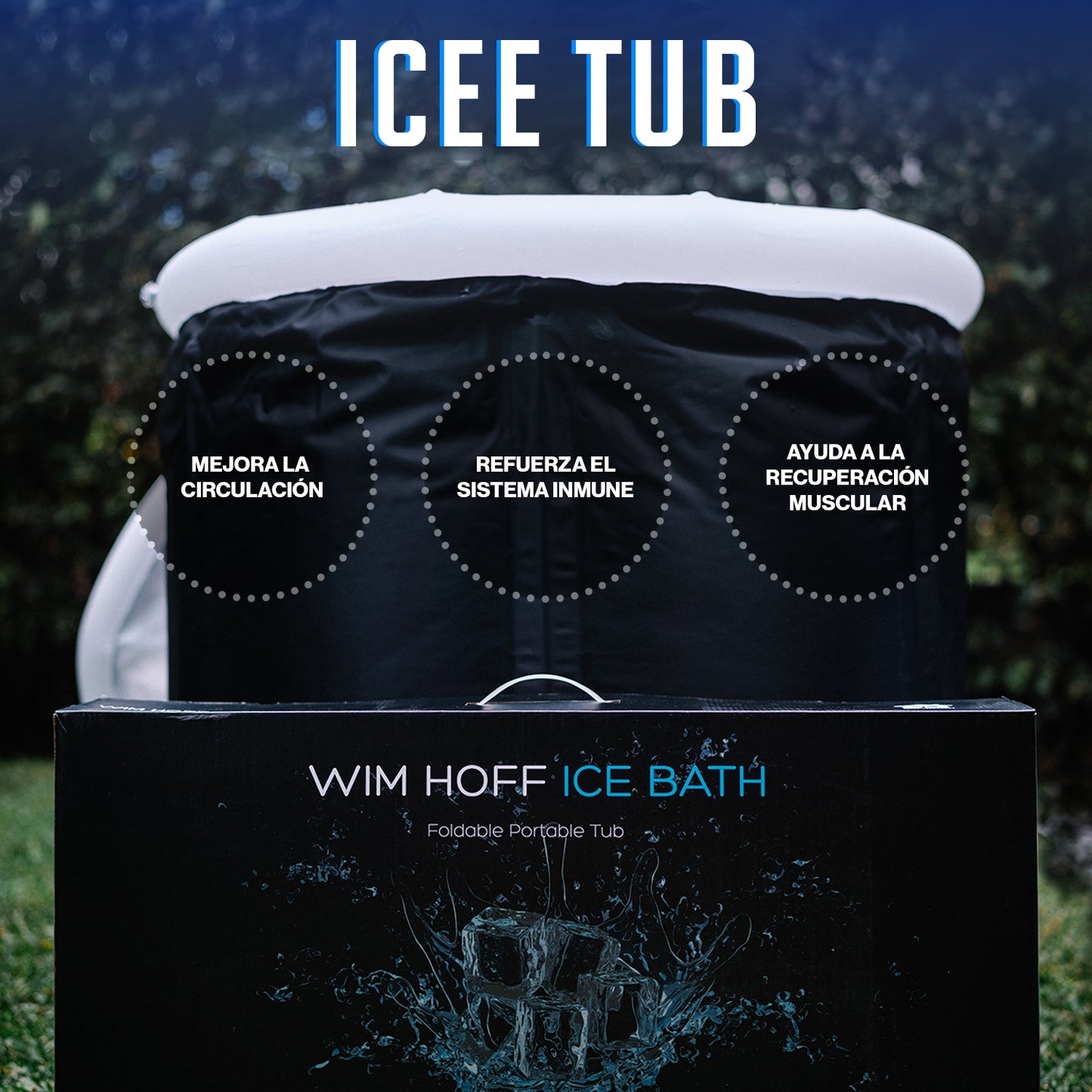 Tina Portátil Para Adultos Baño de Hielo Para Entrenamiento De Terapia de Agua Fría