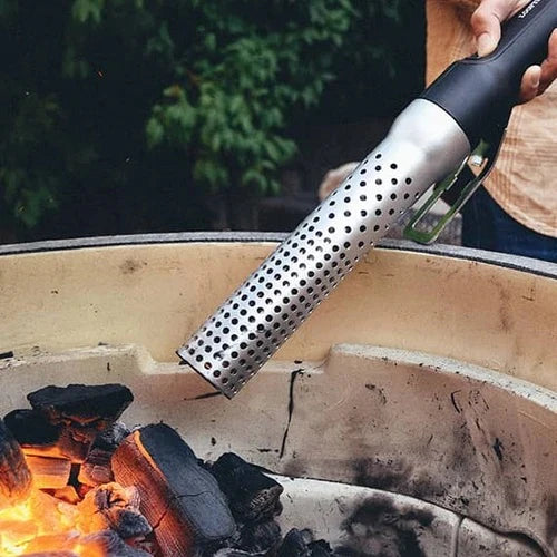 Arrancador de fuego arrancador de carbón y encendedor arrancador de parrilla aire caliente libre de químicos con ventilador integrado Looft Lighter I