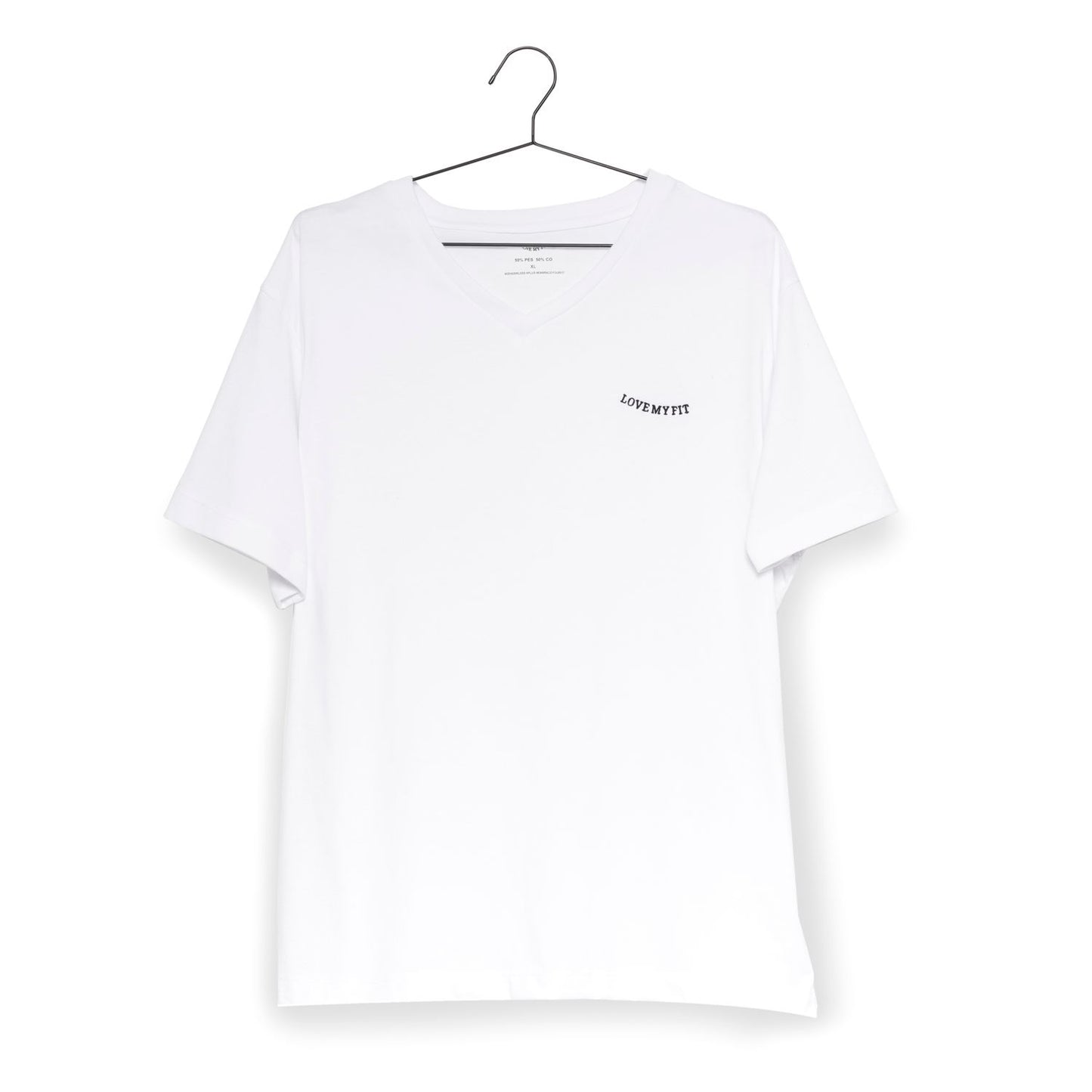 Playera Básica Cuello V Manga Corta en Tallas Plus XL, 2XL y 3XL