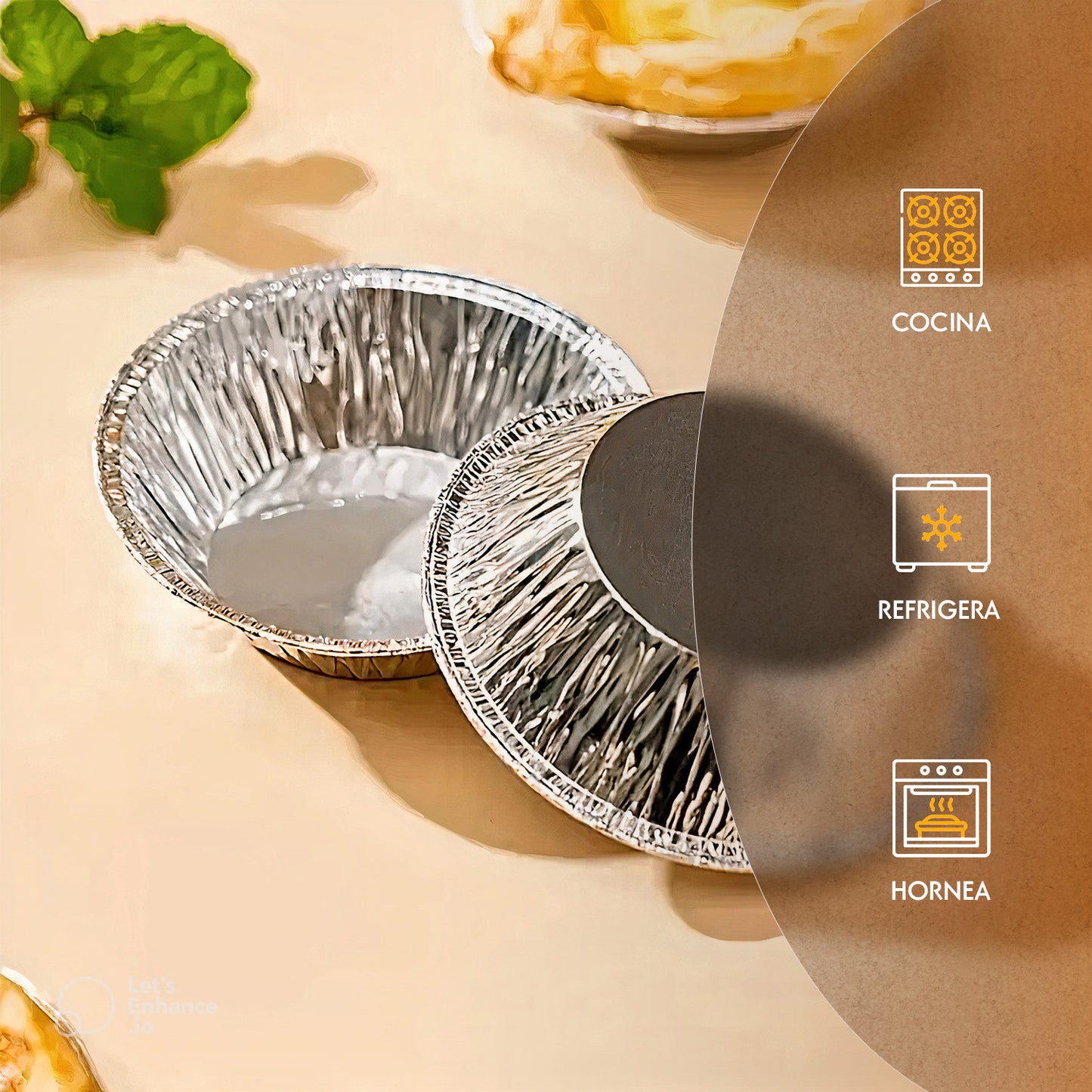 Molde Para Mini Tarta Pay 4 Pulgadas 25 Piezas