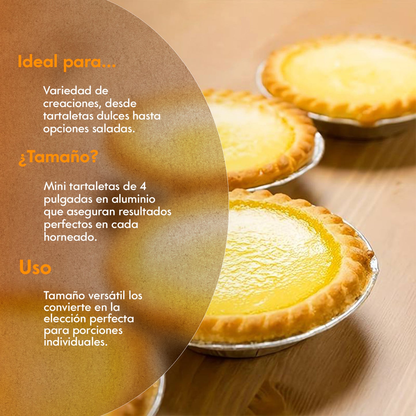 Molde Para Mini Tarta Pay 4 Pulgadas 25 Piezas