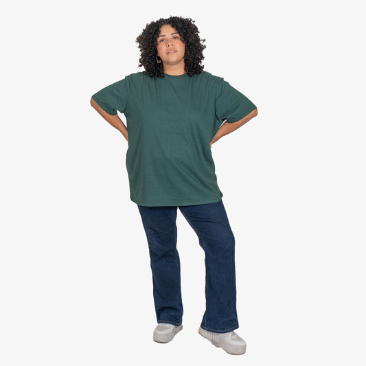 LOVE MY FIT Playera Verde Cuello Redondo Manga Larga
