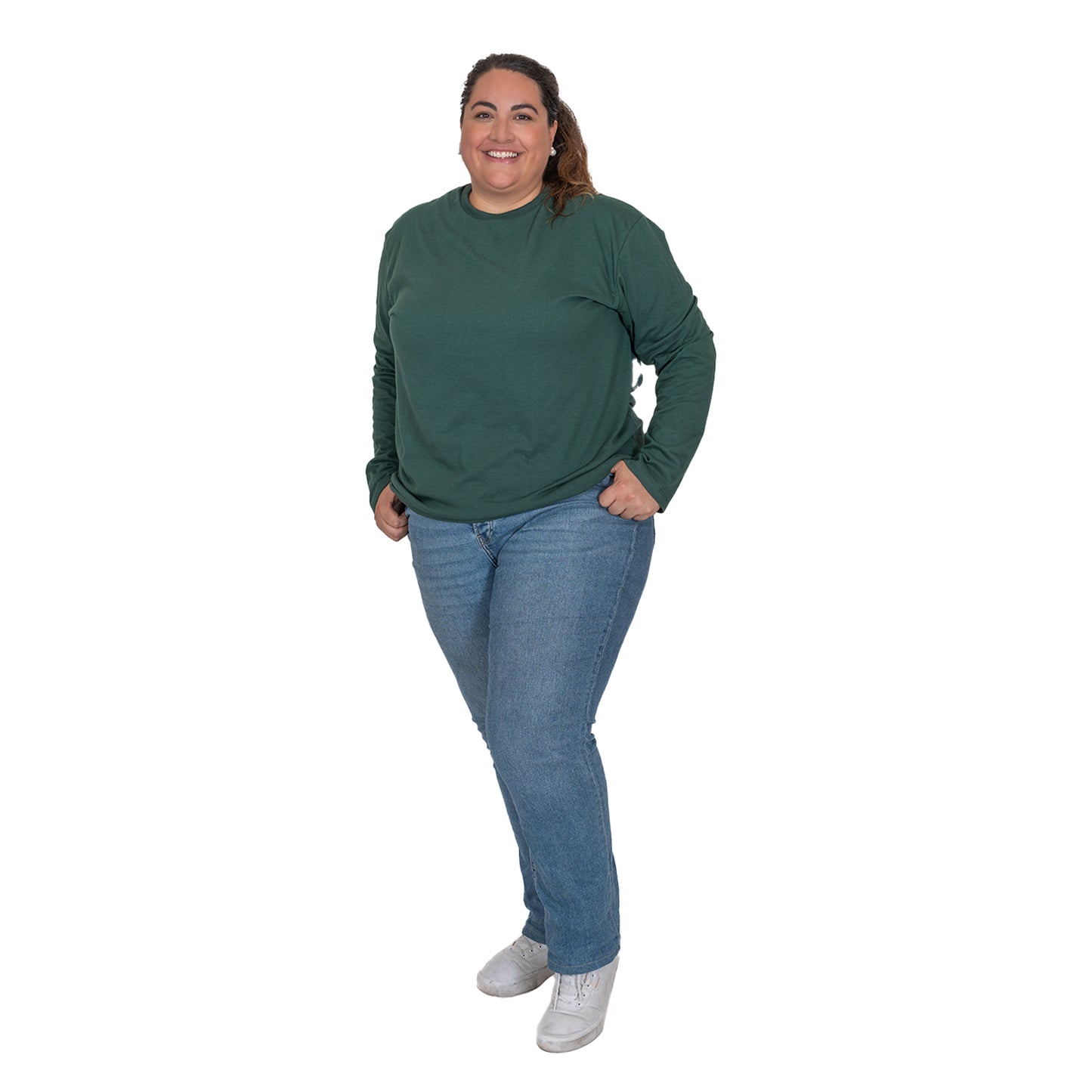 LOVE MY FIT Playera Verde Cuello Redondo Manga Corta