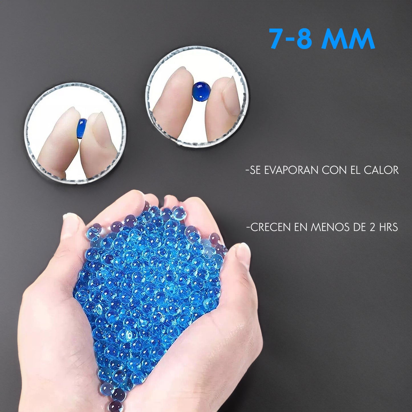 120000 Hidrogel Bolas Orbeez 7-8mm Municiones Pistolas