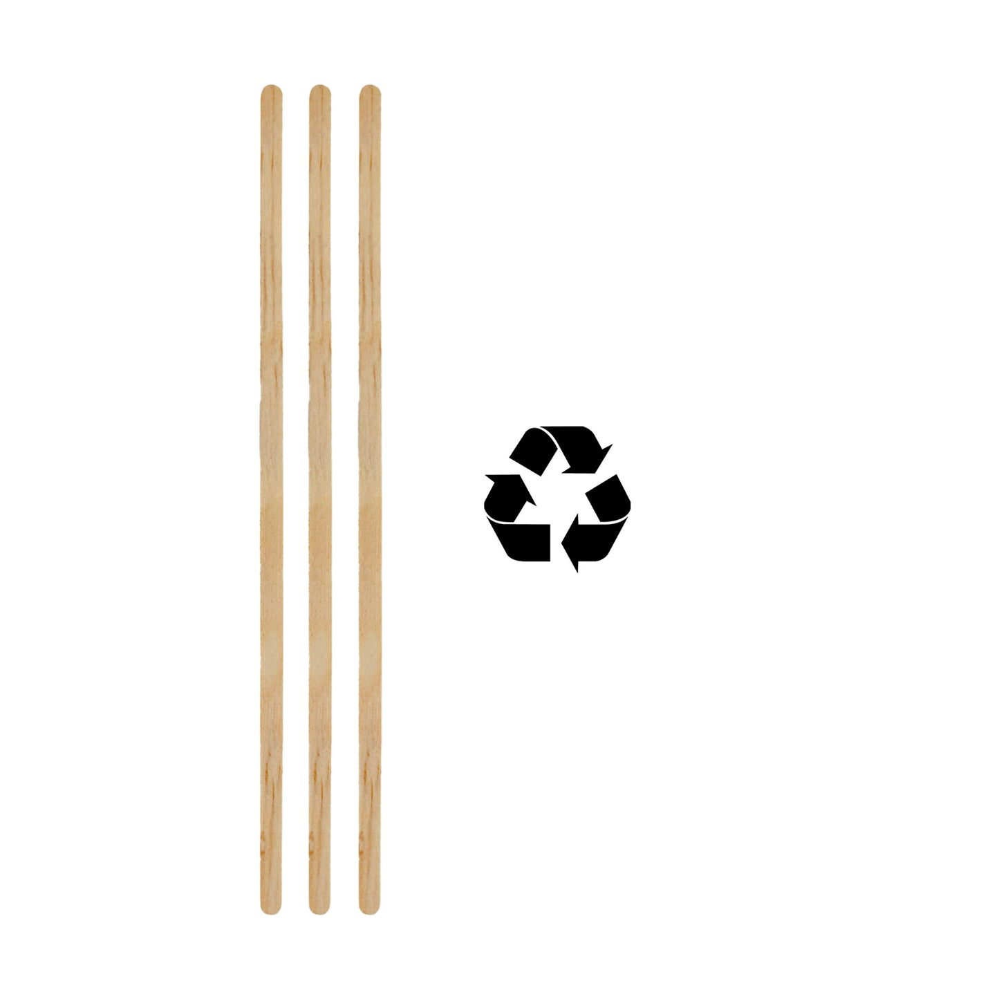 Agitador De Madera 18 Cm Biodegradables Para Café 1,000 Pz