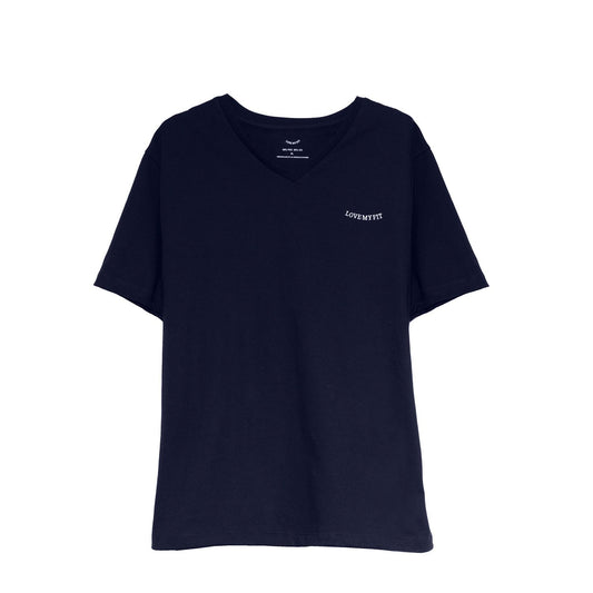 Playera Básica Cuello V Manga Corta en Tallas Plus XL, 2XL y 3XL