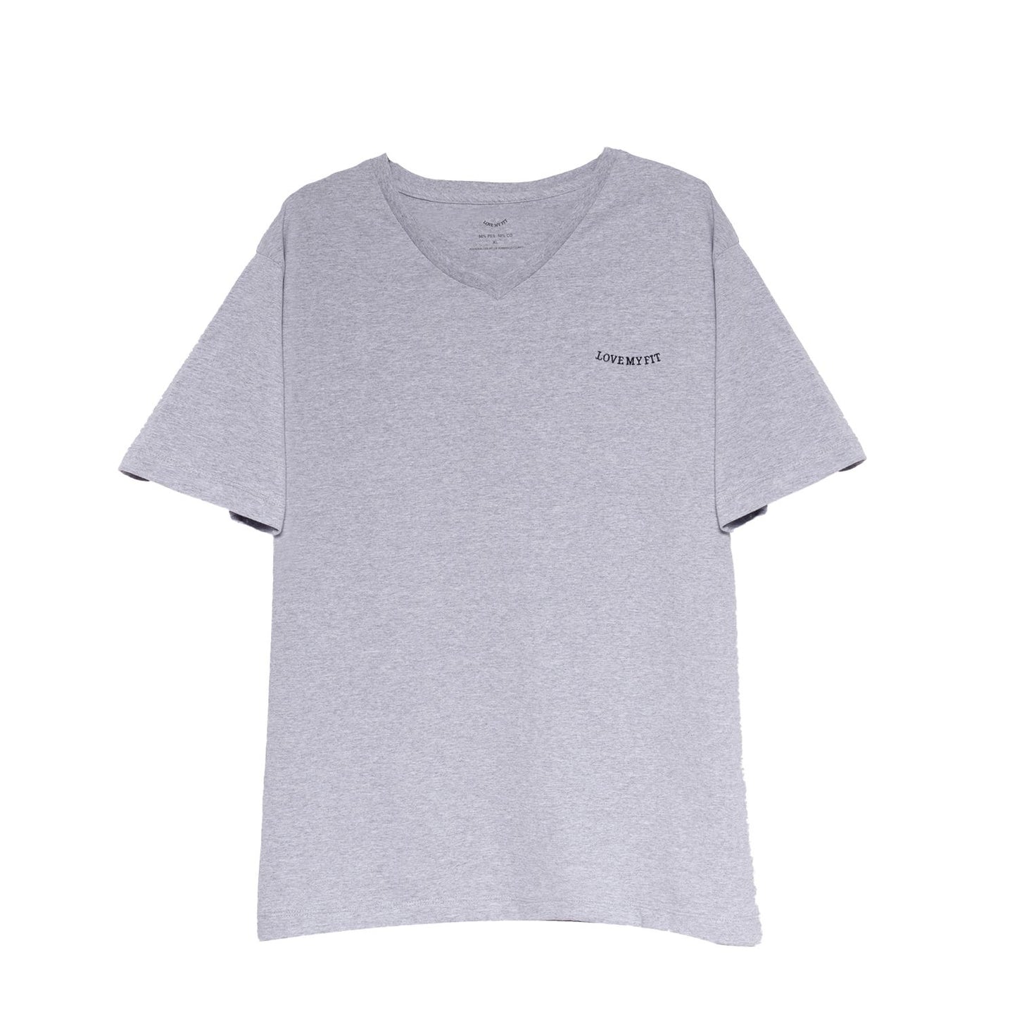 Playera Básica Cuello V Manga Corta en Tallas Plus XL, 2XL y 3XL