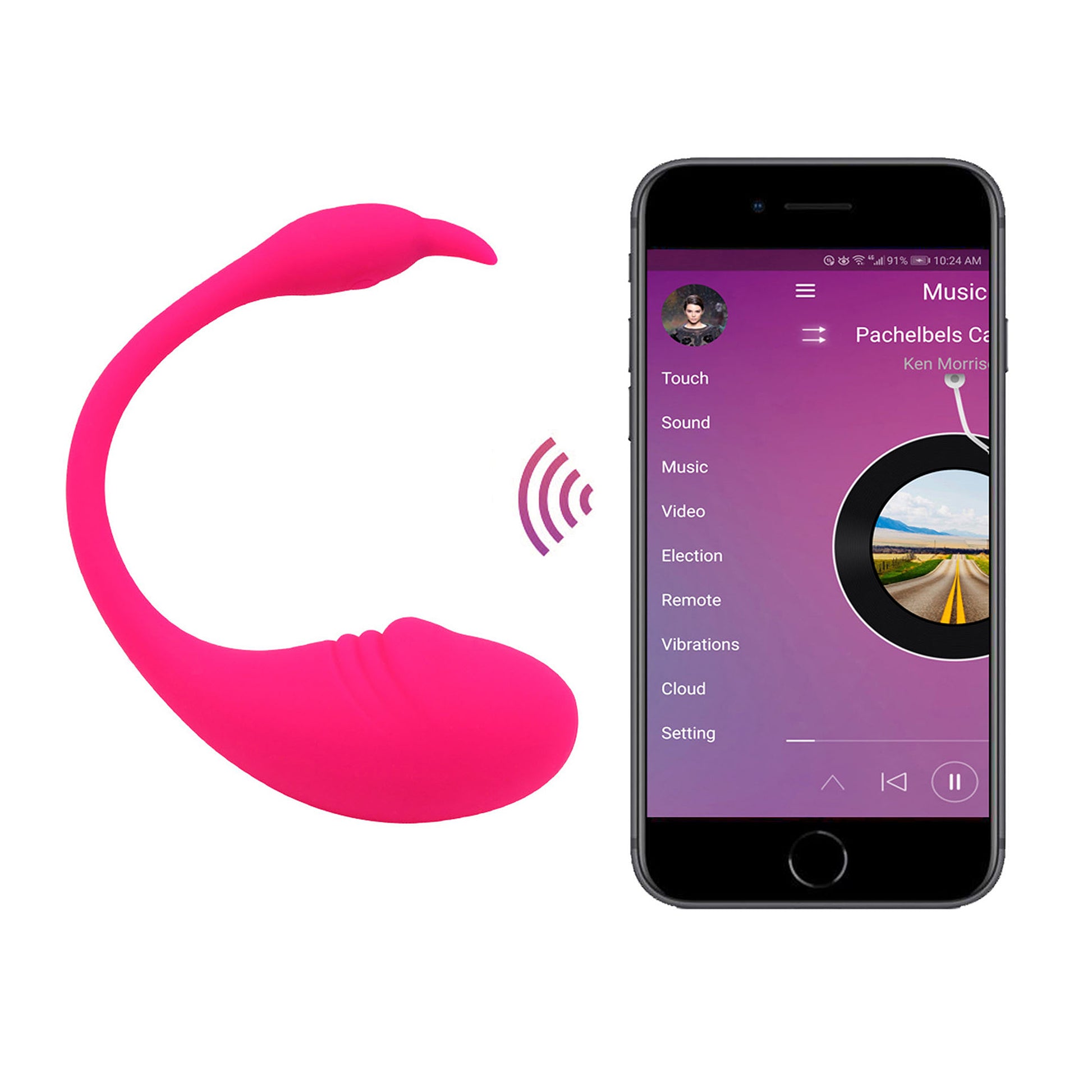 Vibrador Vaginal Y Clitorial Control App Y Manual Happy Me - FRUTILUPI SHOP
