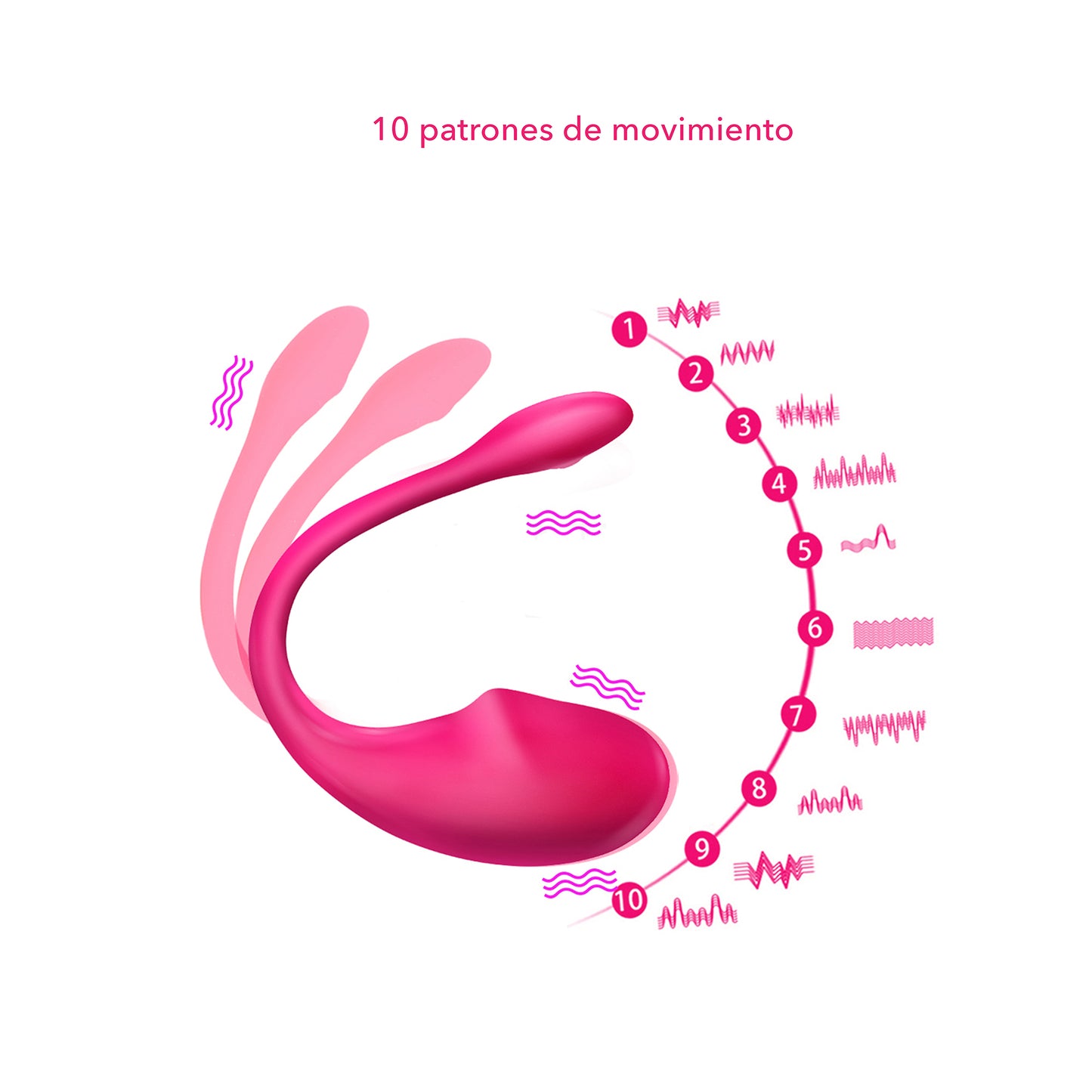 Vibrador Vaginal Y Clitorial Control App Y Manual Happy Me - FRUTILUPI SHOP